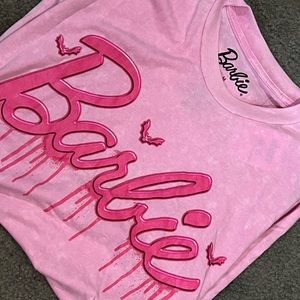 New Barbie Halloween Pink and White T-shirt, Size Women’s Medium